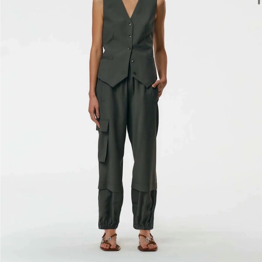 Tropical Wool Pull On Wilt Jogger - Long